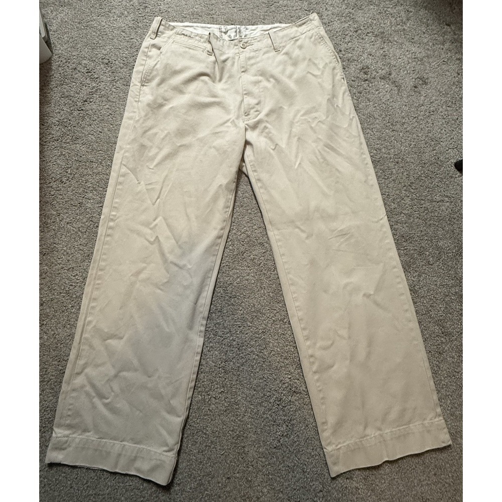 Vintage Y2K Polo Jeans Co Ralph Lauren Pants 36x29 Wide Leg Khaki Military